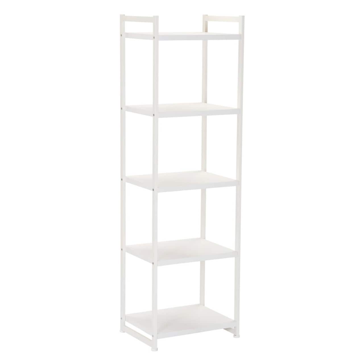 Household Essentials Jamestown 59" 5-Shelf Narrow Bookshelf
